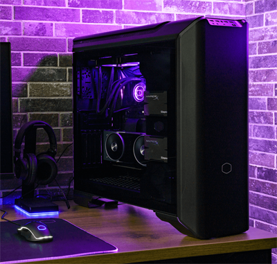 Cooler Master MasterCase SL600M Black Edition ATX Mid-Tower with Aluminum  Panels